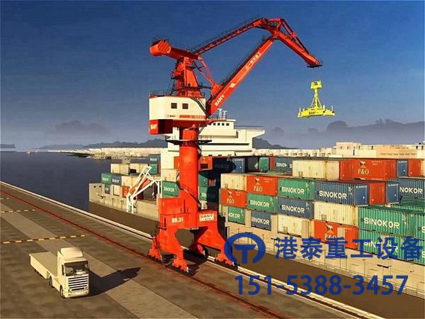 山東濱州門座式起重機廠家設備運轉平穩，可靠性高