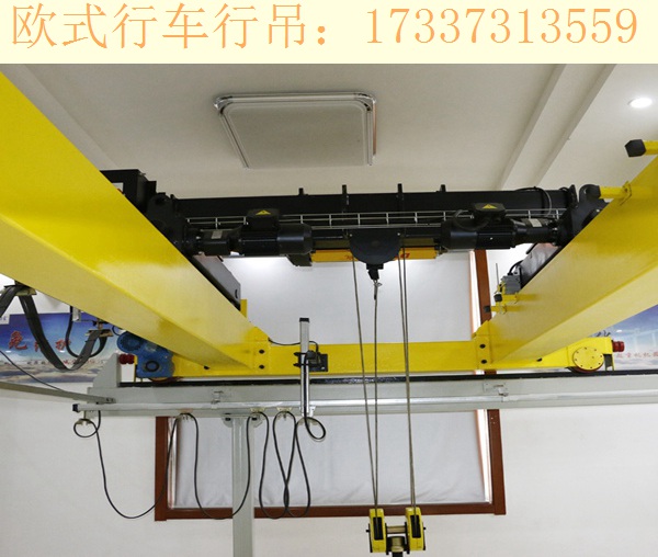 甘肅酒泉歐式行車廠家為客戶提供服務(wù)